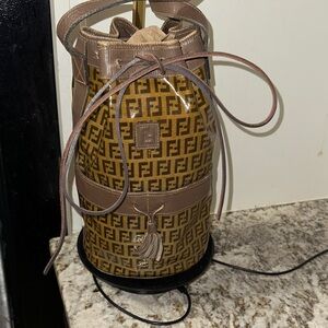 Fendi Brown Monogram Bucket Bag